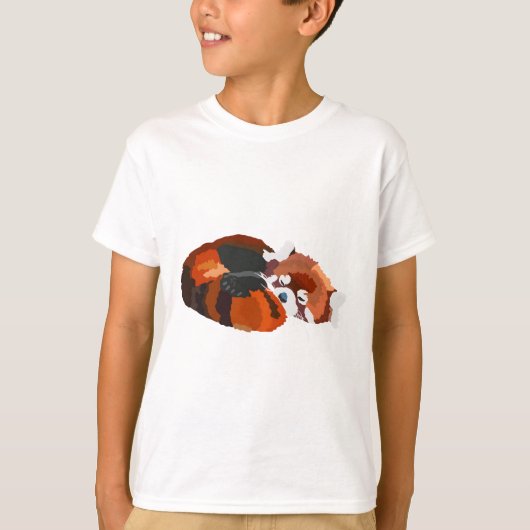 Rは赤いパンダ Tシャツ (正面)
