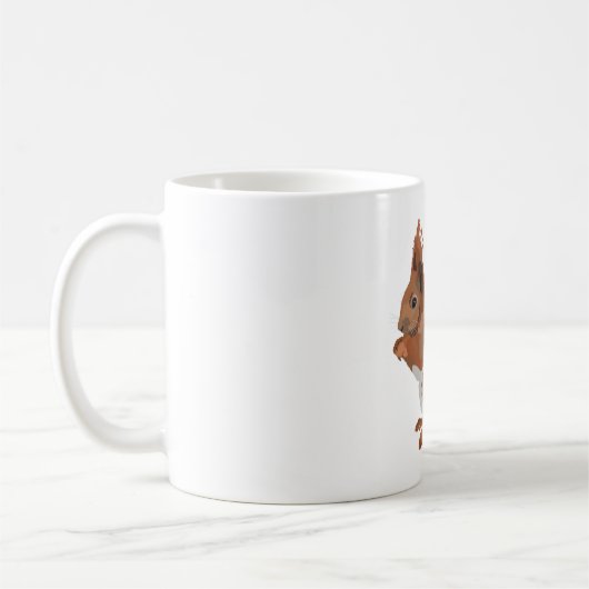Rは赤リス コーヒーマグカップ (左)