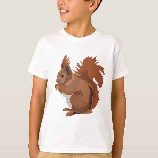 Rは赤リス Tシャツ (正面)