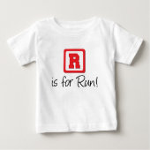 Rは走 ベビーTシャツ (正面)
