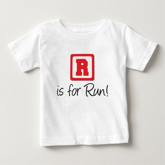 Rは走 ベビーTシャツ (正面)