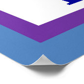 RはRabbitとBoy Name Wall Artの略子供へ ポスター (角)