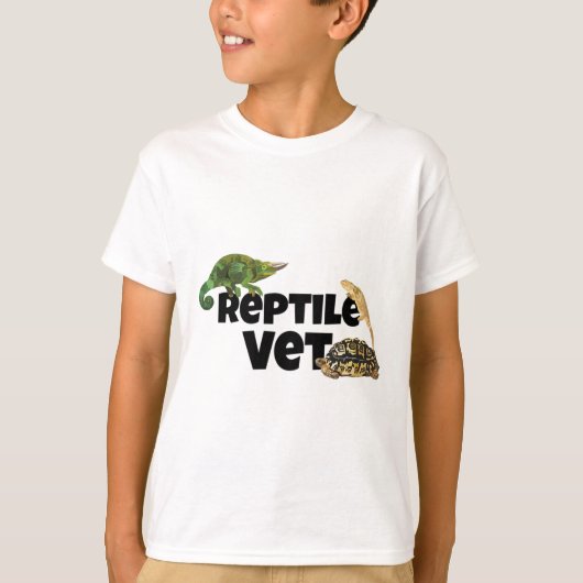 RはReptile Vet用 Tシャツ (正面)