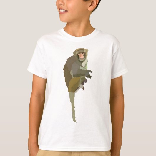 RはRhesus Macaque用 Tシャツ (正面)