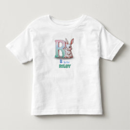 RはRileyのイニシャル - オーダーメイドの子供服Tシャツ トドラーTシャツ