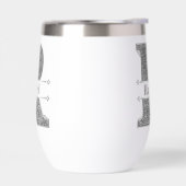 Rイニシャルパーソナライズされたシルバーモノグラムあなたの名前 (左面)