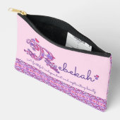 Rガールズペンシルケースで始まるレベカの名前 アクセサリーポーチ (見開き)