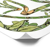 Rフローラモノグラム ポスター (角)