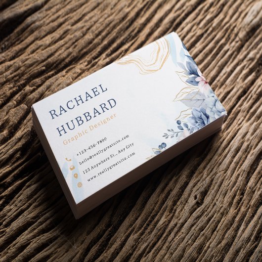 rミニマシンプルリストフローラプロフェッショナルカスタム 名刺