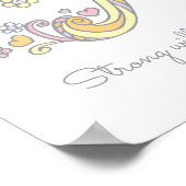 Rモノグラムアートレイチェル女の子の名前と意味のポスター ポスター (角)