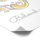 Rモノグラムアート ロミリー 女の子の名前と意味のポスター ポスター (角)