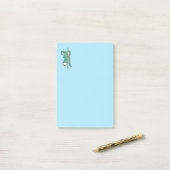 Rモノグラムファンシーグリーンマザーオブパール ポストイット (デスク上)