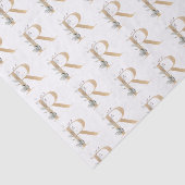 Rモノグラムフローララッピング紙 薄葉紙 (詳細)