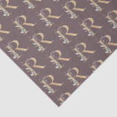 Rモノグラムフローララッピング紙 薄葉紙 (詳細)