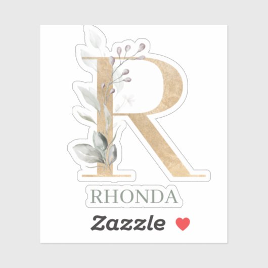 Rモノグラムフローラ パーソナライズされた シール (シート)