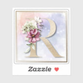 Rモノグラムブルゴーニュフローラシール シール (シート)