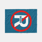 Rワードなしの面白いTシャツ メンズ レディース フリースブランケット (正面(横))