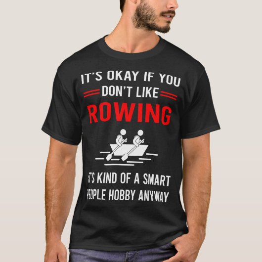 R人頭が切れる漕ぎローワー Tシャツ (正面)