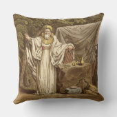 R刻まれる彼の司法習慣のアーチのドルイド教司祭 クッション (裏面)