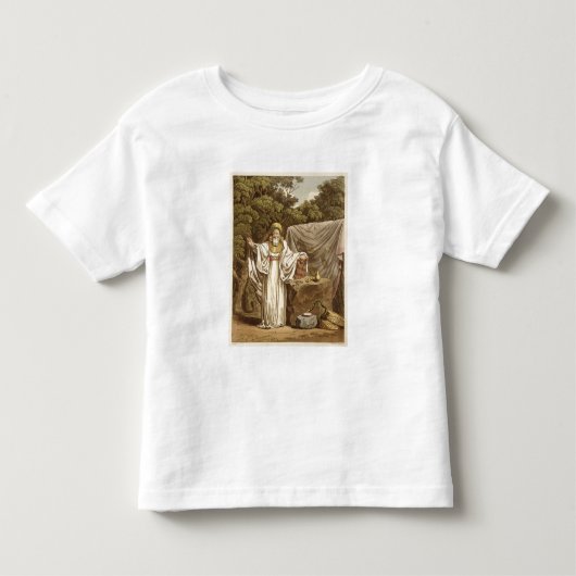 R刻まれる彼の司法習慣のアーチのドルイド教司祭 トドラーTシャツ (正面)