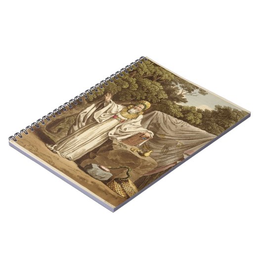 R刻まれる彼の司法習慣のアーチのドルイド教司祭 ノートブック (左側)