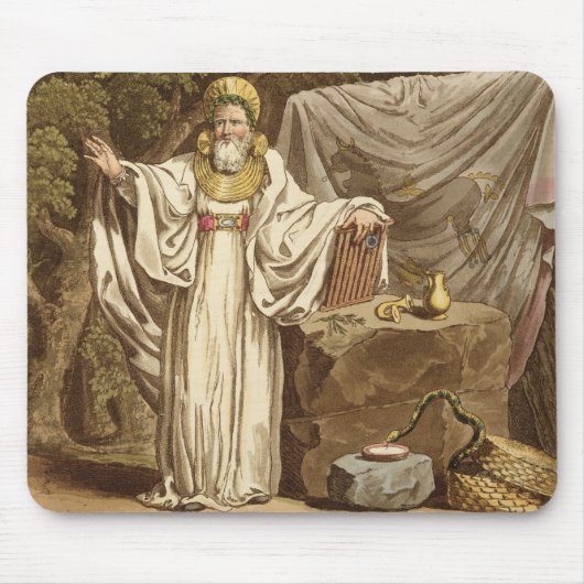 R刻まれる彼の司法習慣のアーチのドルイド教司祭 マウスパッド (正面)