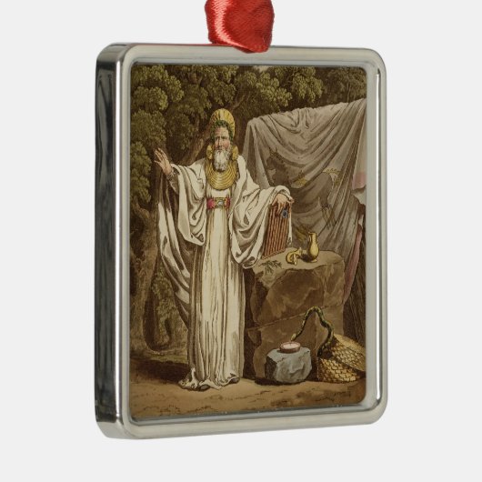 R刻まれる彼の司法習慣のアーチのドルイド教司祭 メタルオーナメント (右)