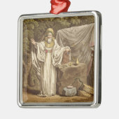 R刻まれる彼の司法習慣のアーチのドルイド教司祭 メタルオーナメント (左)