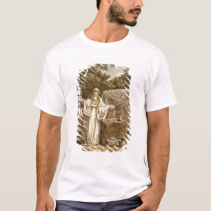 R刻まれる彼の司法習慣のアーチのドルイド教司祭 Tシャツ