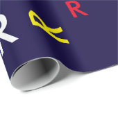 R文字名前をカスタムする-イニシャルカラフル ラッピングペーパー (ロールコーナー)