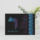 R新ヘブライ語レターセットバルミツワー招待状 招待状 (スタンド正面)