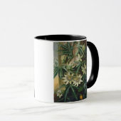 「R植物相の寺院」のための青い情熱の花 マグカップ (正面右)