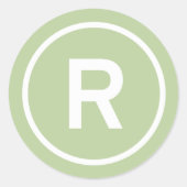 R生食ダイエットロゴブランディング健康食品 ラウンドシール (正面)