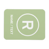 R生食ダイエットロゴブランディング パーソナライズされた マグネット (横)