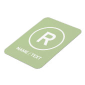 R生食ダイエットロゴブランディング パーソナライズされた マグネット (左側)