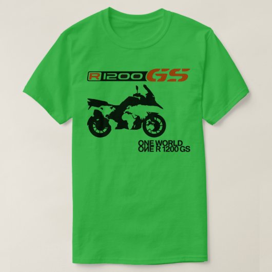 R1200 GSワンワールド Tシャツ (デザイン正面)