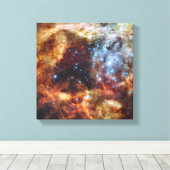 R136として知られる恒星の子供部屋 キャンバスプリント (インサイチュ (ウッドフロア))