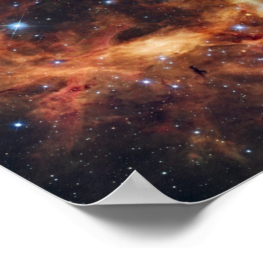 R136として知られる恒星の子供部屋 ポスター (角)