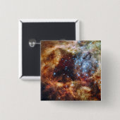 R136として知られる恒星の子供部屋 缶バッジ (正面&裏面)