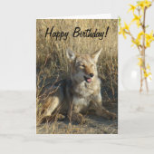 R18コヨーテの置くこと カード (黄色い花)