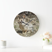 R24コットンテールウサギ ラージ壁時計 (ホーム)