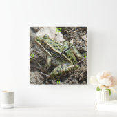 R3ヒョウカエル スクエア壁時計 (ホーム)