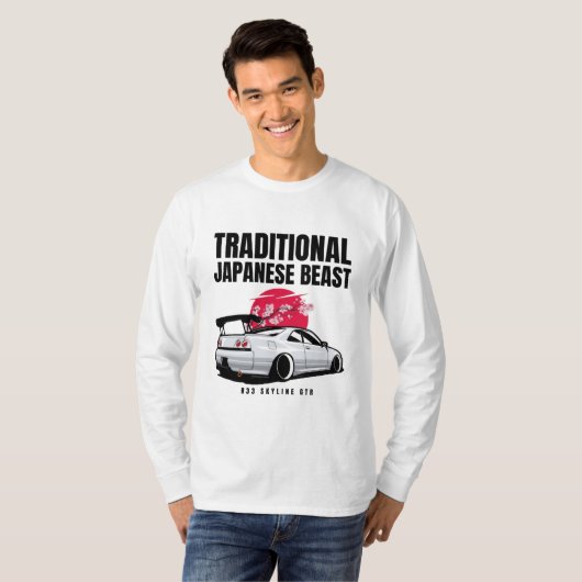 R33スカイラインGTR  Tシャツ (正面フル)