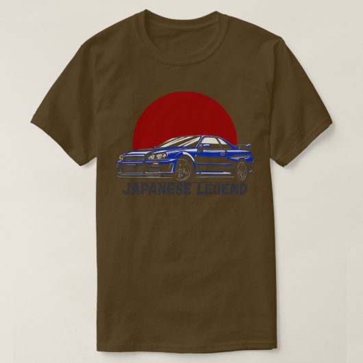 R34スカイライン Tシャツ (デザイン正面)