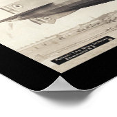 R34 Dirigible Blimp Photo 1910 ポスター (角)