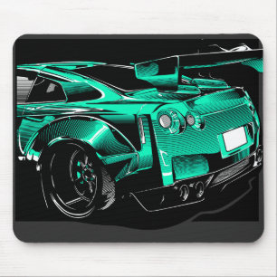 R35 GTRグリーンビースト マウスパッド