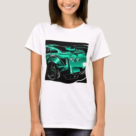 R35 GTRグリーンビースト Tシャツ (正面)