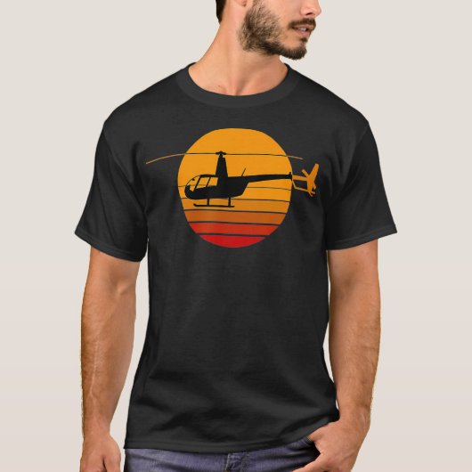 R44 Helicopter Pilot Aviation  R44 Helicopter Tシャツ (正面)
