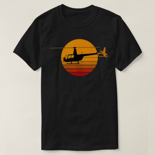 R44 Helicopter Pilot Aviation R44 Helicopter Tシャツ (デザイン正面)