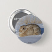R5コットンテールラビットインスノー 缶バッジ (正面&裏面)